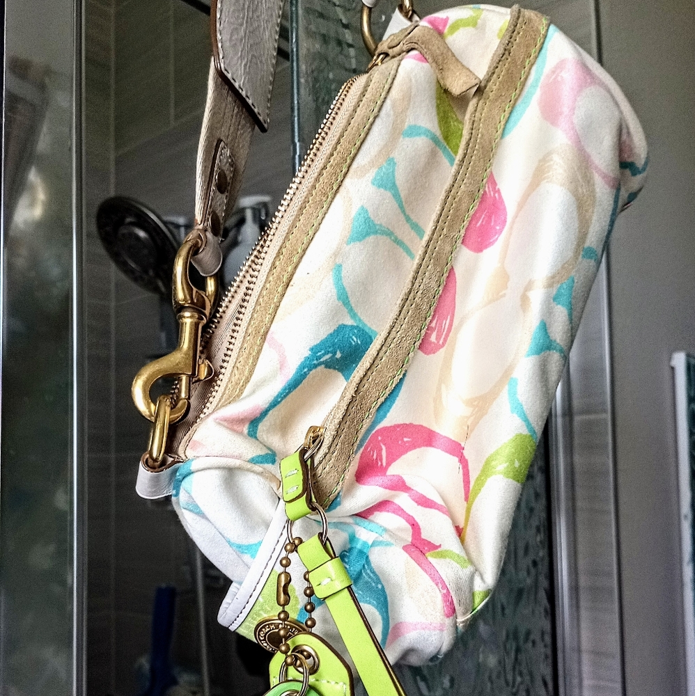 Coach small medium multicolor purse